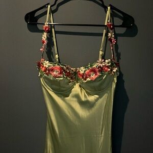 Princess Polly Kenzie Maxi Dress Green size 6